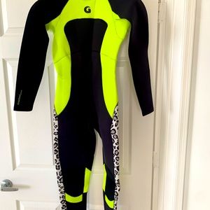 Glidesoul 3/2 back zip wetsuit, size Small